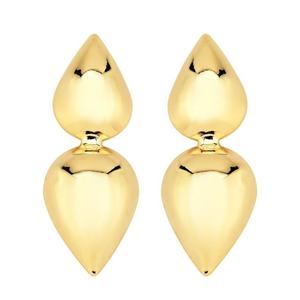 Brinco Dupla Gota Lisa