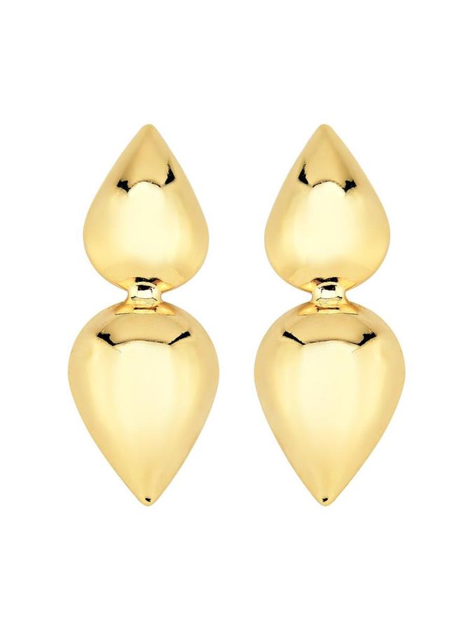 Brinco Dupla Gota Lisa