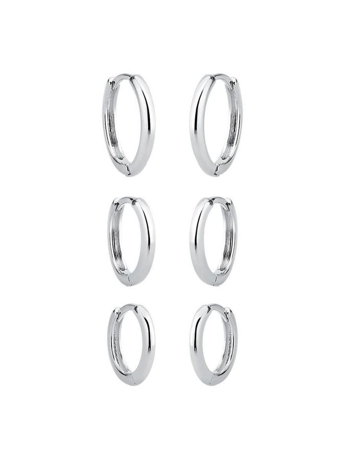 Brincos Trio Argola Lisa