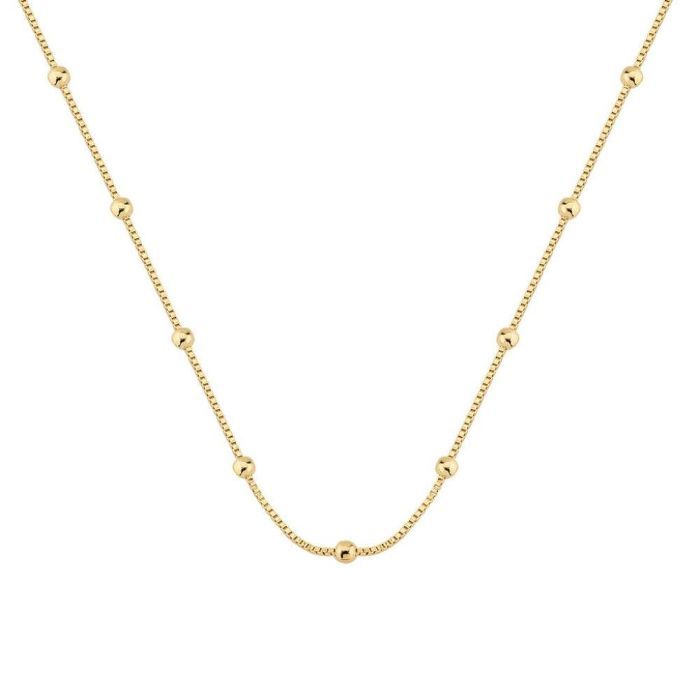 Colar Veneziana Com Bolinhas 45cm