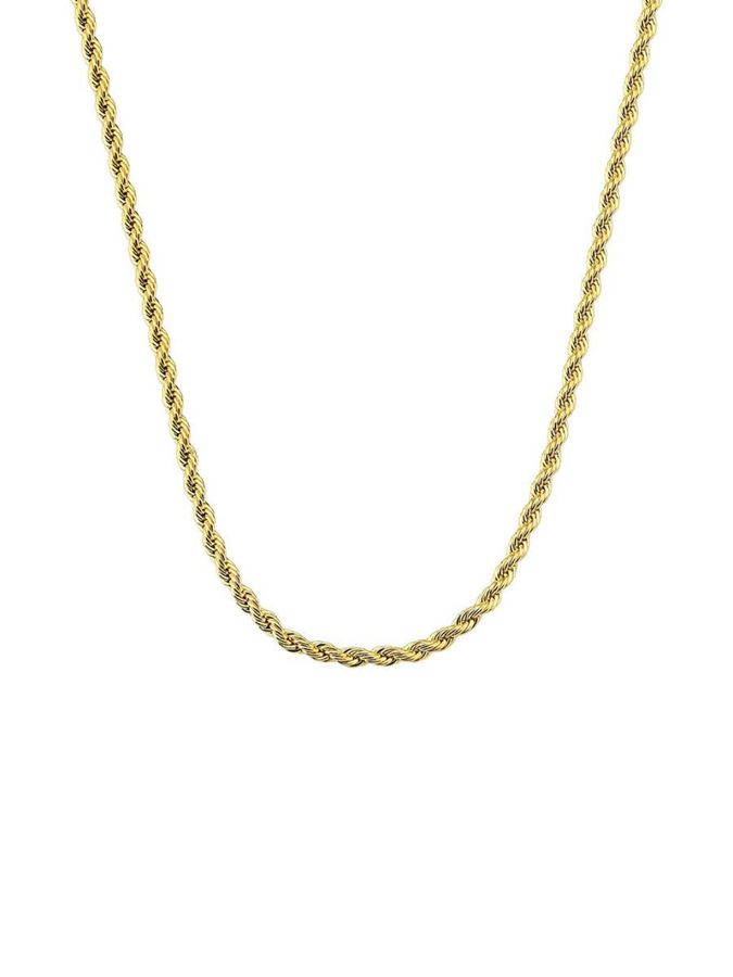 Colar Infantil Cordao Baiano 2mm Banho Ouro — banho de paládio, Heali Semijoias