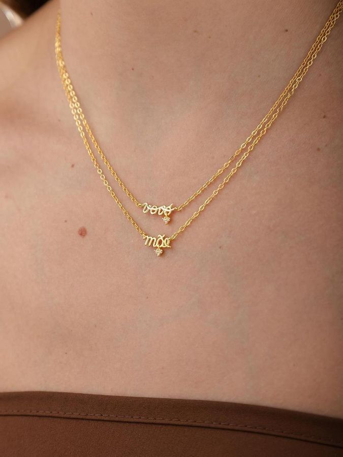 Colar Vovó Com Cravejado | Banhado A Ourocolar Vovó Com Cravejado | Banhado A Ouro — banho de ouro 18k, Heali Semijoias