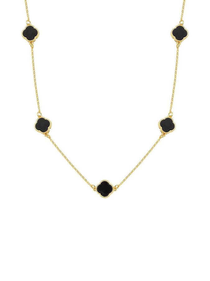 Choker Trevo Marrom P
