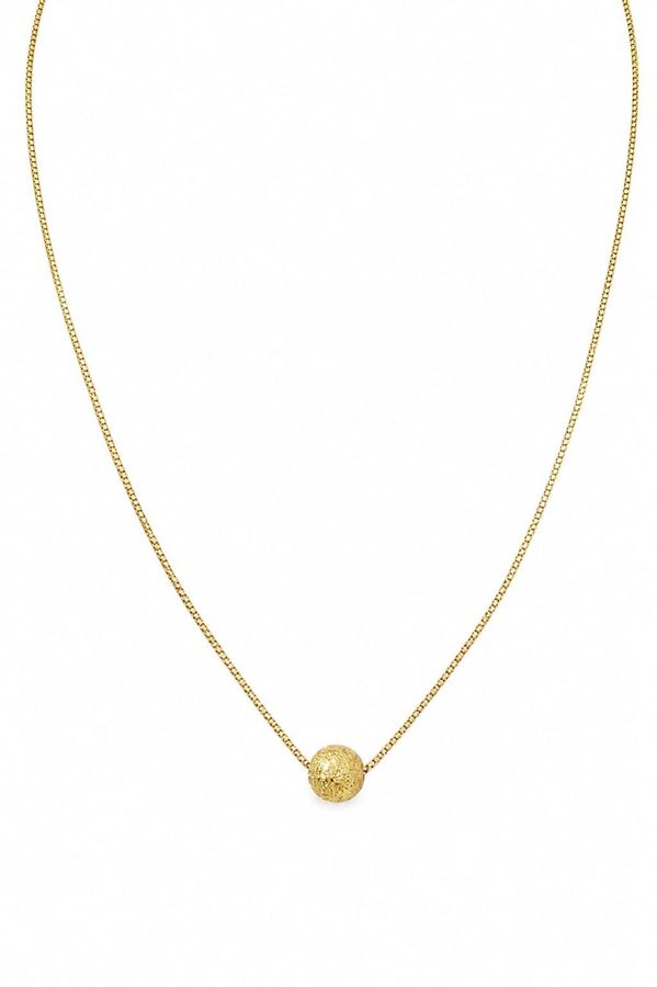 Colar Veneziana Uma Bola Fosca Dourado — banho de ouro 18k, Heali Semijoias