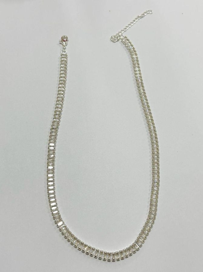 Colar Riviera Baguete 40+6 CM