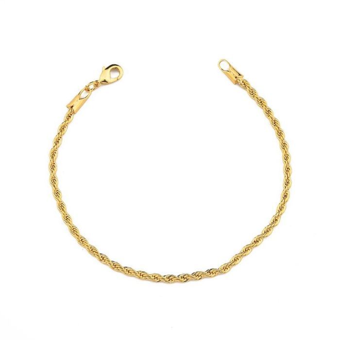 Pulseira Cordao Baiano 2 MM 16.5 CM